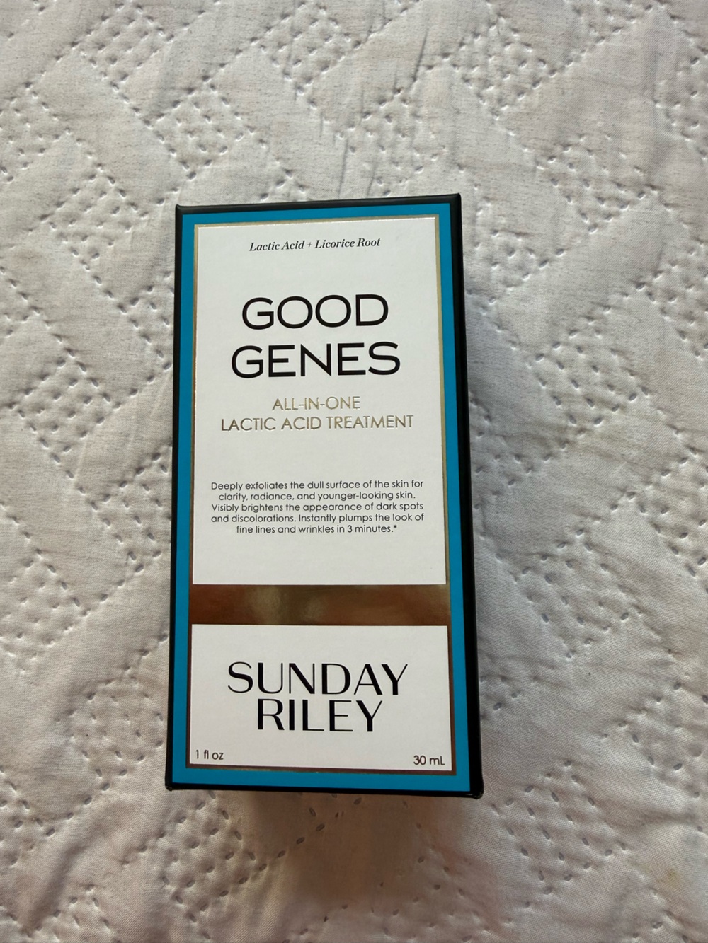 SUNDAY RILEY Good Genes All-in-One Lactic Acid Treatment 1 oz NEW in Box